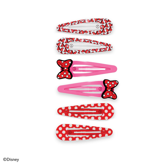 TELETIES - Minnie Mouse Snap Clip (6ct)