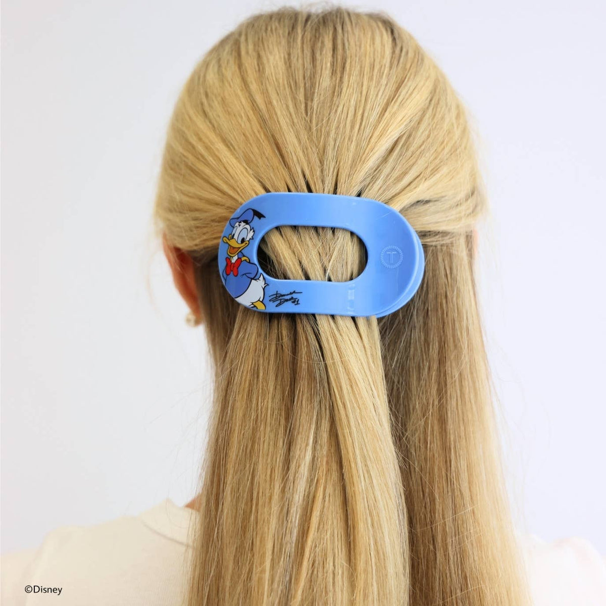 TELETIES - Donald Duck | Medium | Flat Round Hair Clip