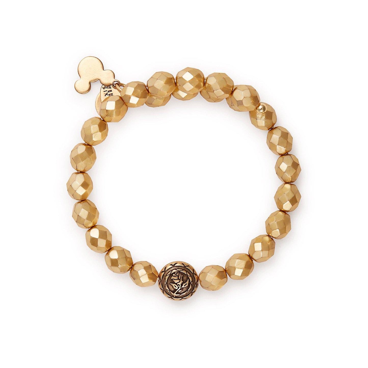 Alex and Ani - Disney® Belle Pearl Wrap Bracelet: Antiqued Gold
