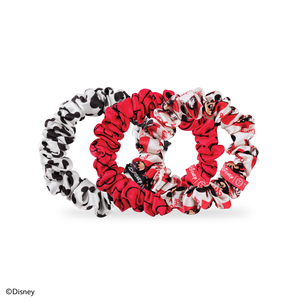 TELETIES - Mickey Mouse | Small | Silk Scrunchies