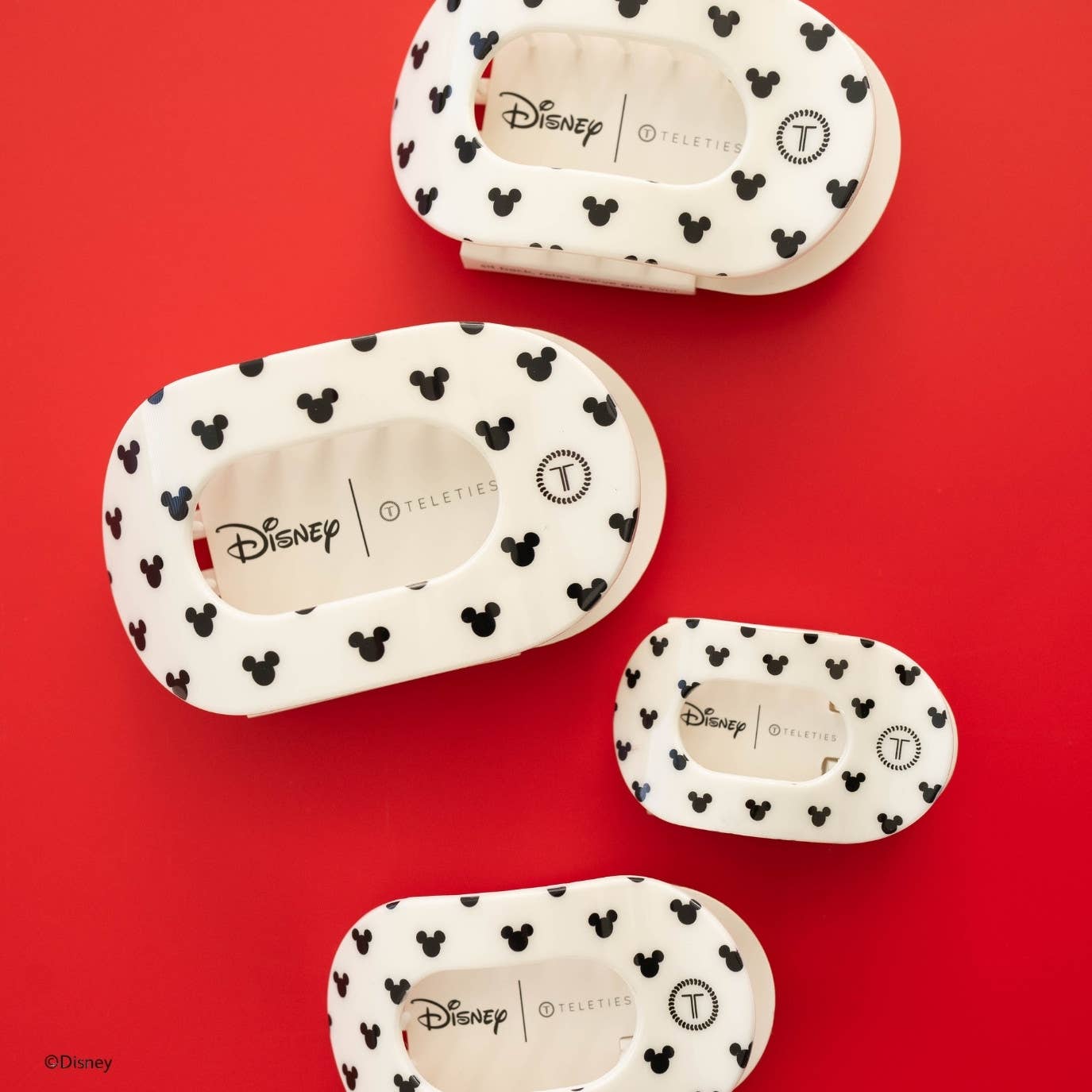 TELETIES - Flat Round Hair Clip | Large | The Iconic Mickey Mouse