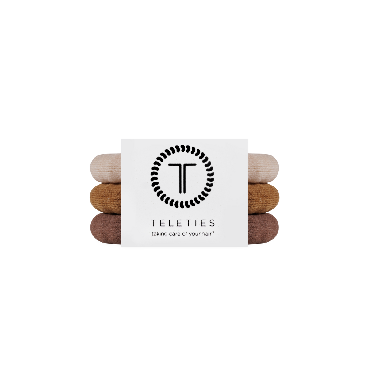 TELETIES - Espresso Yourself | Small | Nylon Hair Ties