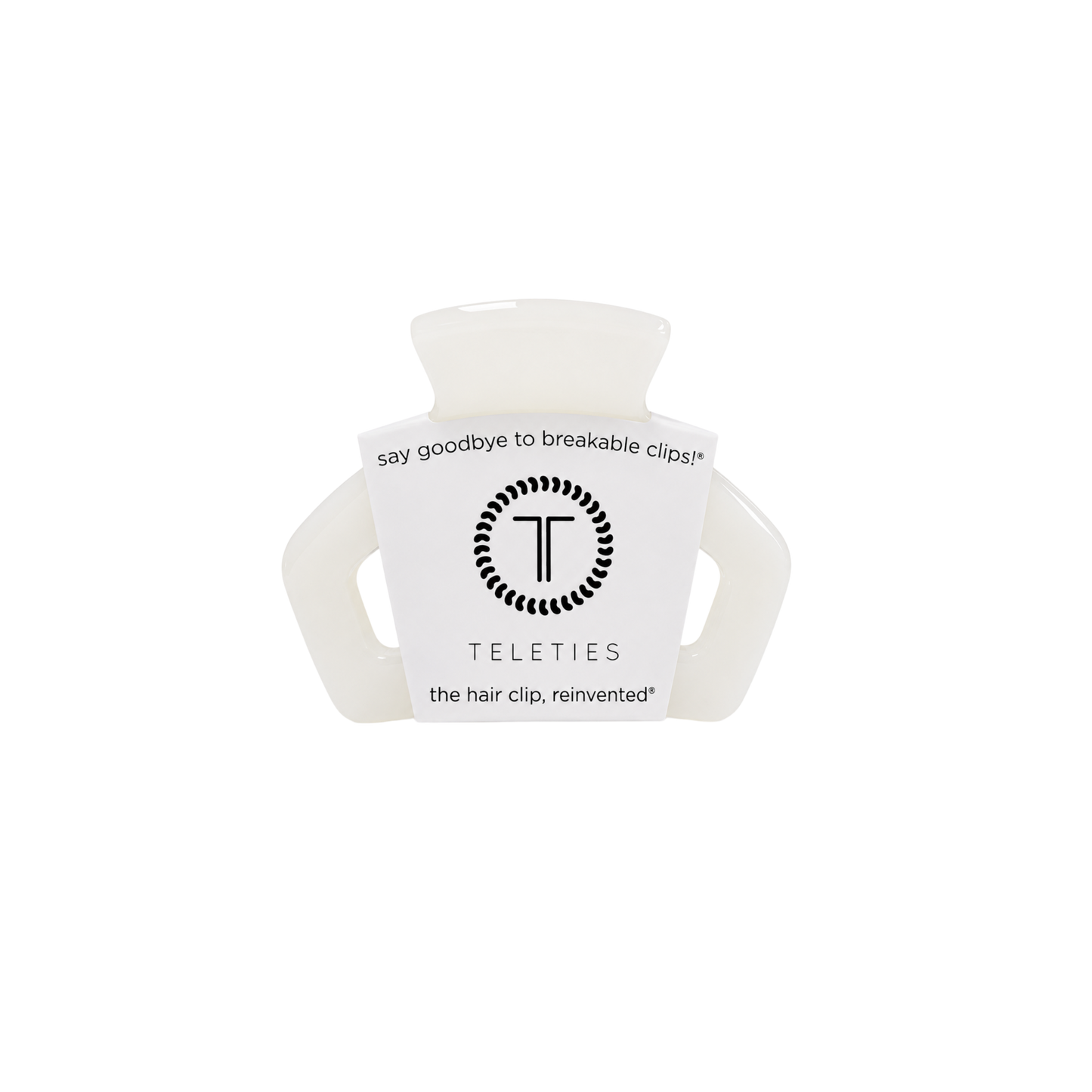 TELETIES - Open Coconut White | Petite | Hair Clip