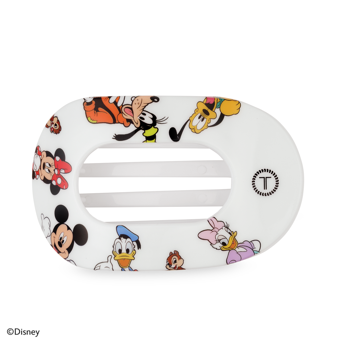 TELETIES - Mickey and Friends | Large | Flat Round Hair Clip