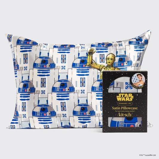 KITSCH - Star Wars™ & Kitsch Satin Pillowcase in R2-D2 & C-3PO