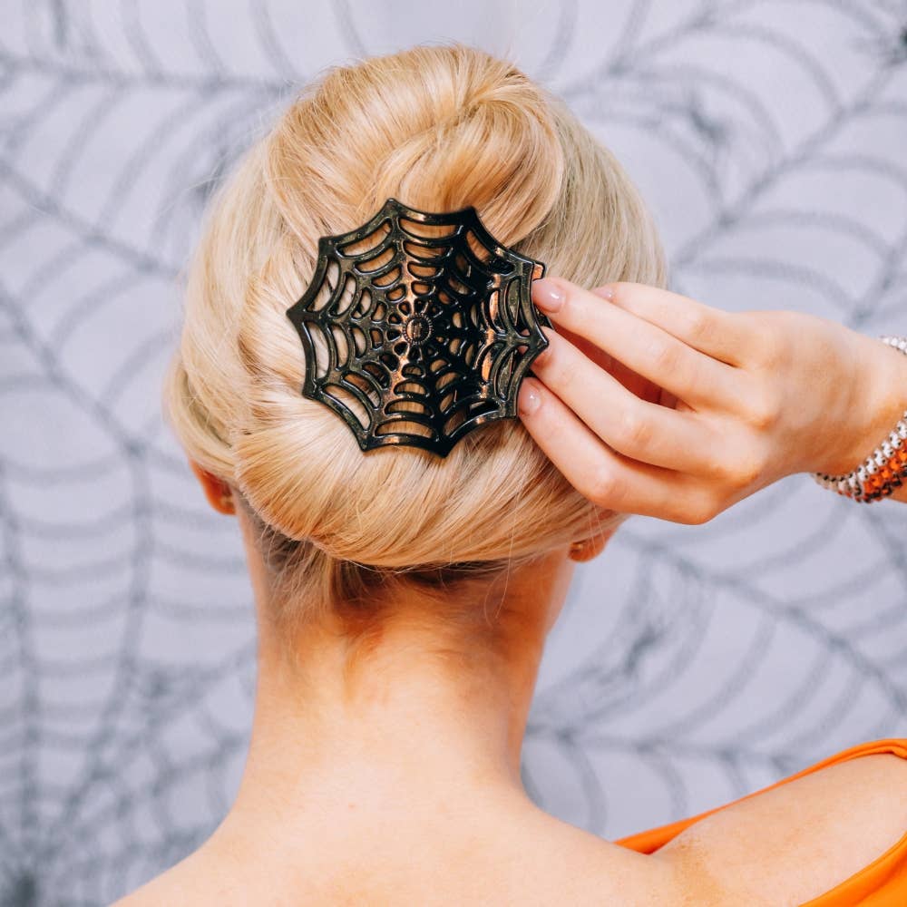 TELETIES - Spider Web Flat Hair Clip