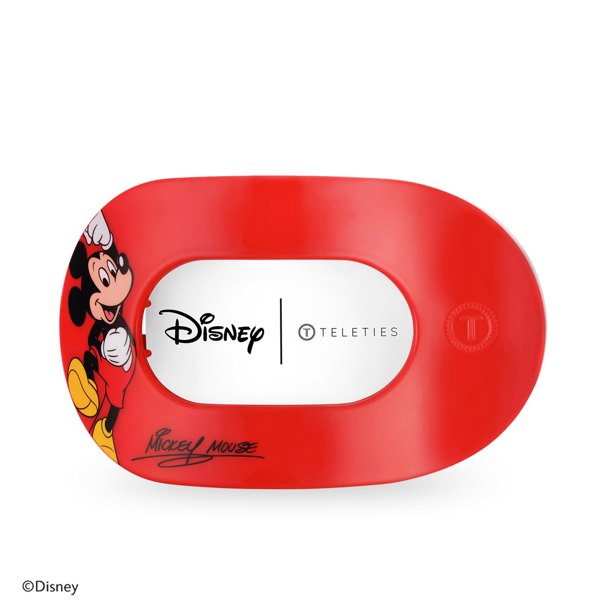 TELETIES - Mickey Mouse | Large | Flat Round Hair Clip
