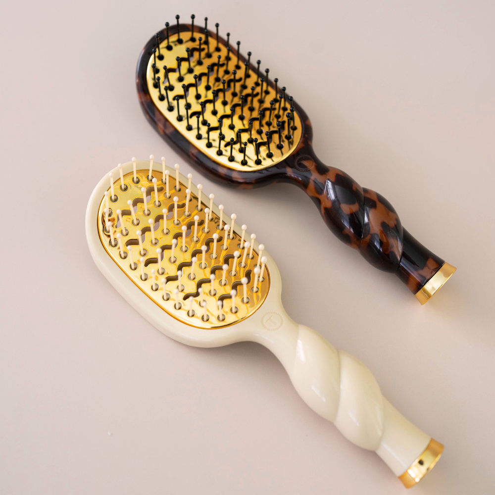 TELETIES - Mini Vented Brush | Tan