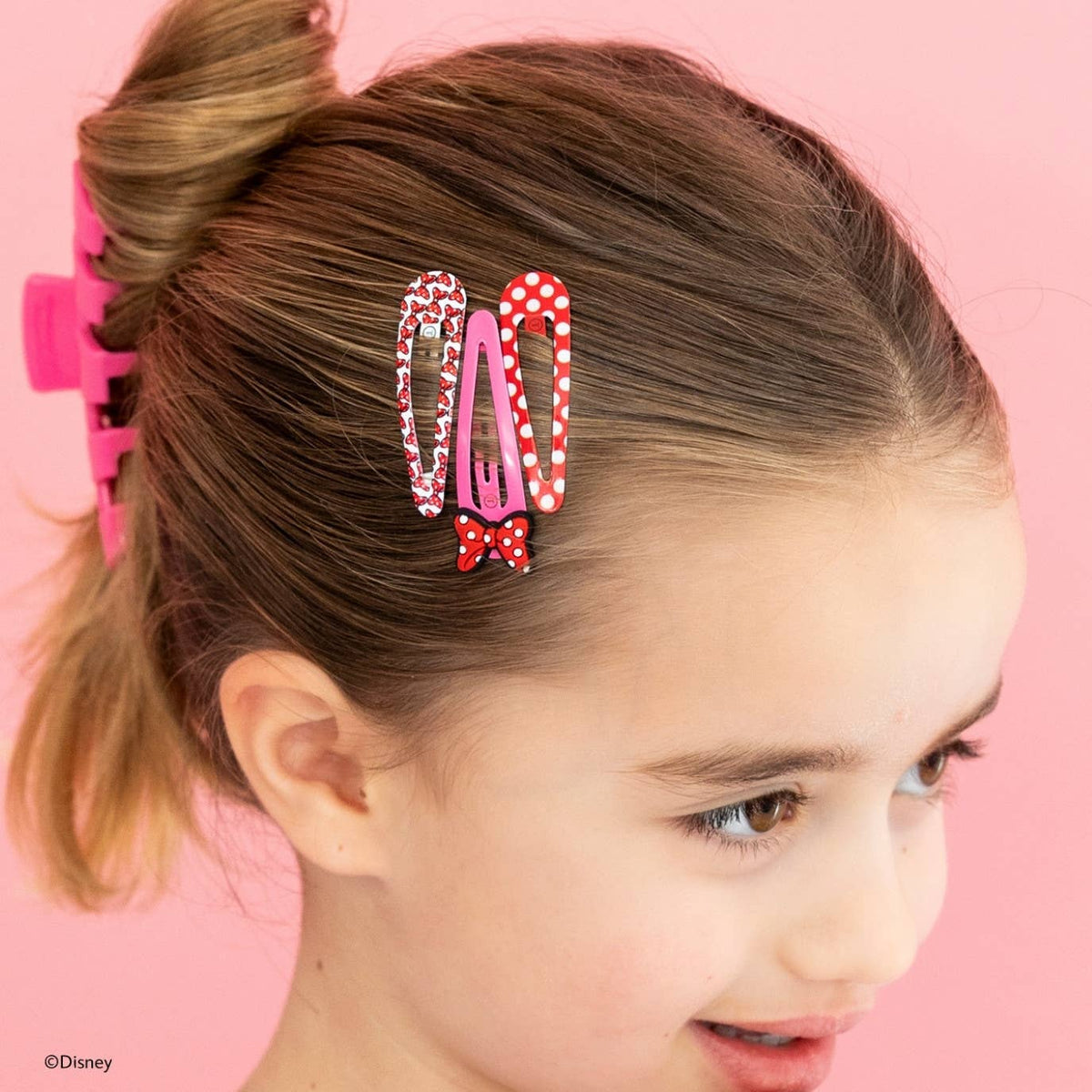 TELETIES - Minnie Mouse Snap Clip (6ct)
