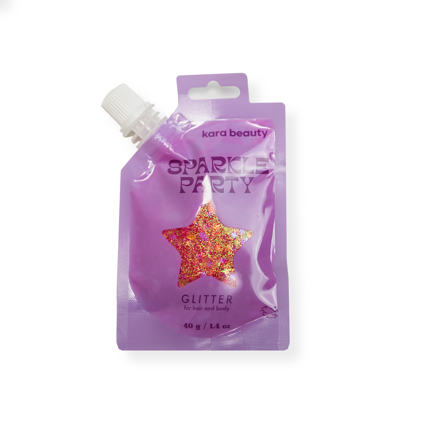 Kara Beauty - SPARKLE PARTY HAIR AND BODY GEL - SINGLE PACKS: TANGERINE SMILES