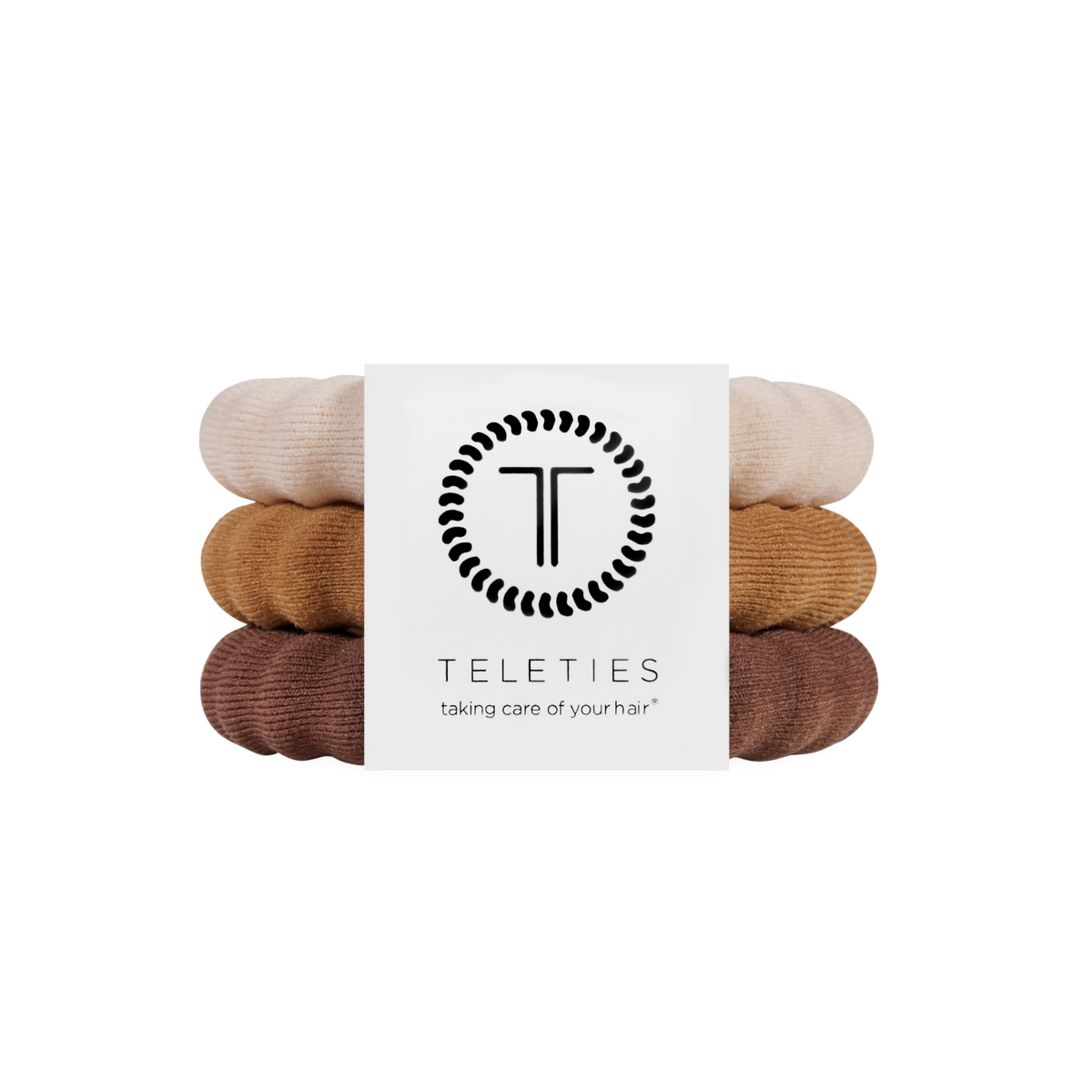 TELETIES - Espresso Yourself | Large | Nylon Hair Ties