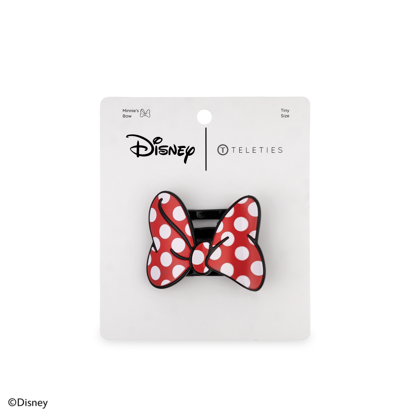 TELETIES - Disney: Minnie's Bow | Tiny |  Flat Hair Clip