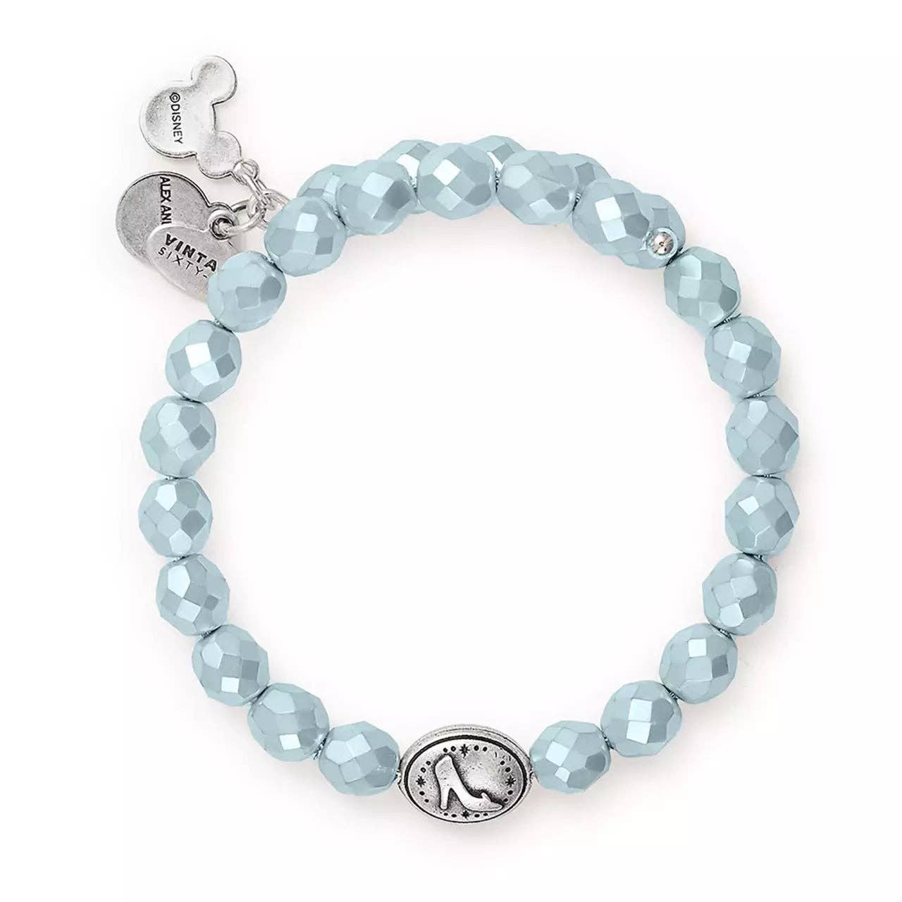 Alex and Ani - Disney® Cinderella Pearl Wrap Bracelet: Antiqued Silver