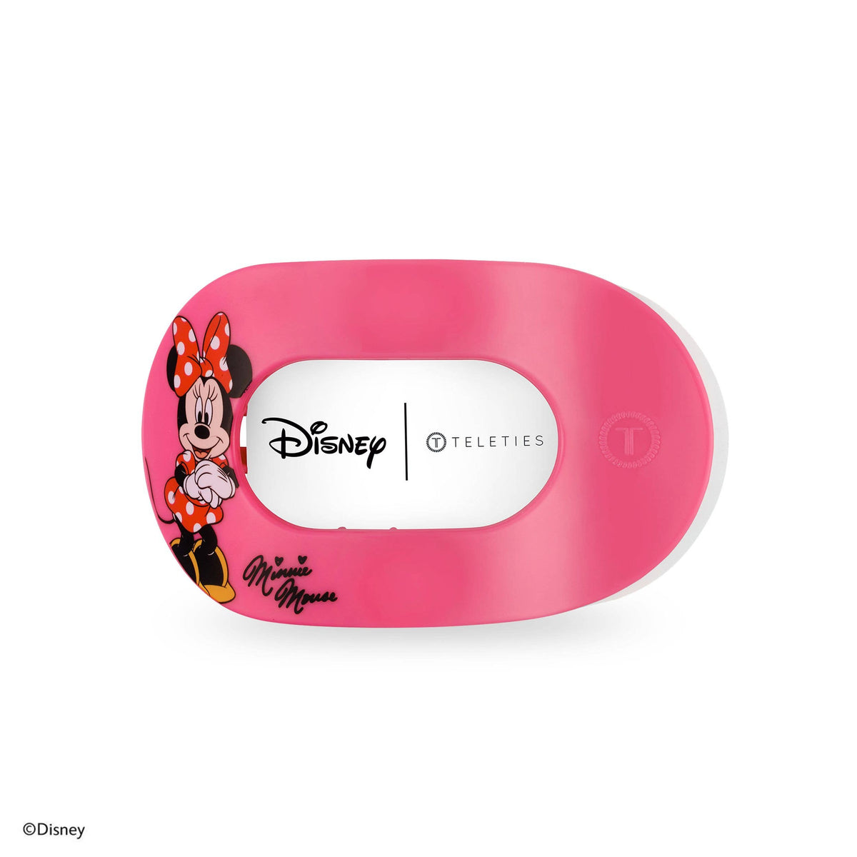 TELETIES - Minnie Mouse | Medium | Flat Round Hair Clip