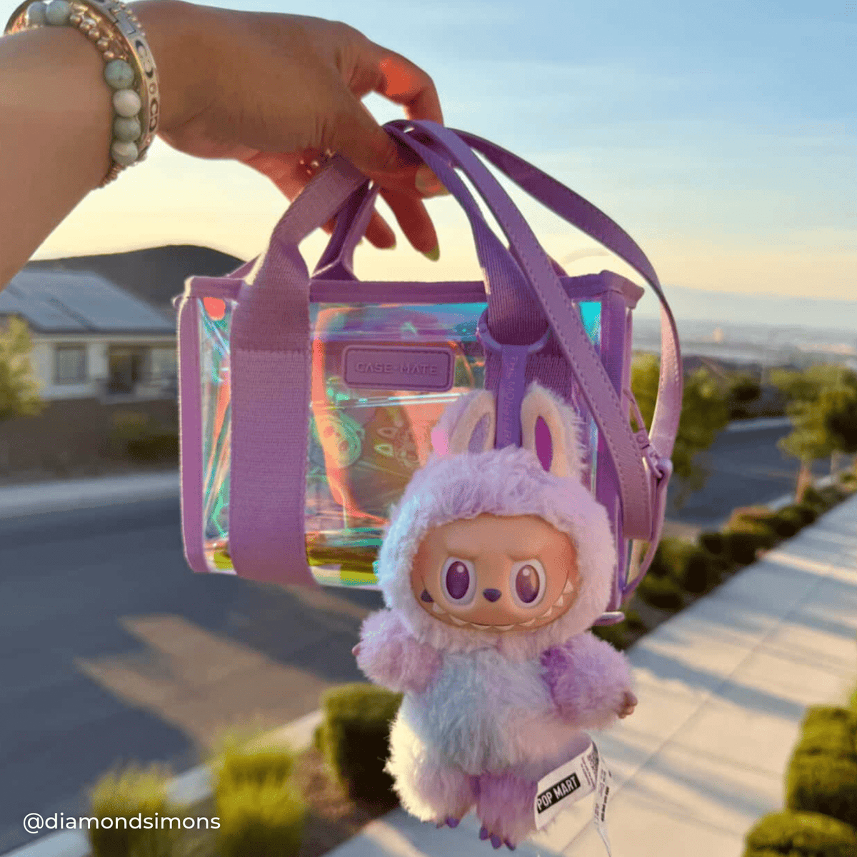 Case-Mate - Case-Mate Clear Stadium Bag: Varsity Red Bow