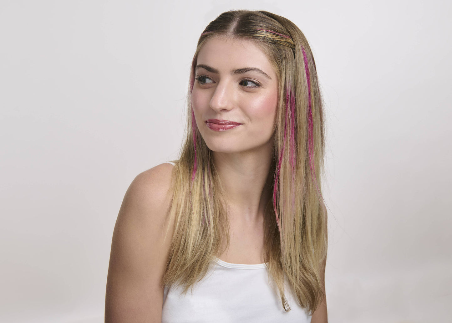 Hally Hair - Glitter Shade Stix Temporary Hair Glitter: Pink