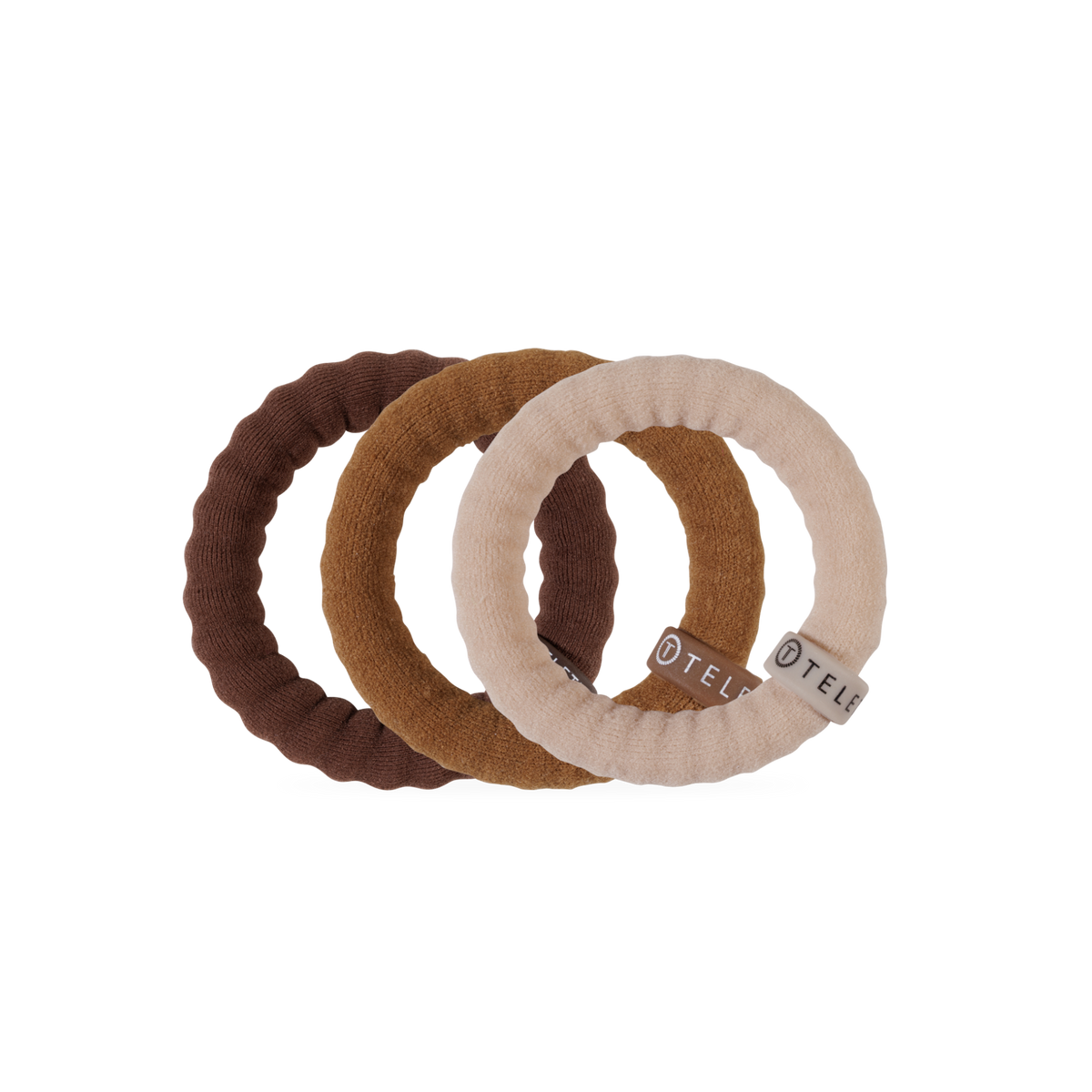 TELETIES - Espresso Yourself | Small | Nylon Hair Ties