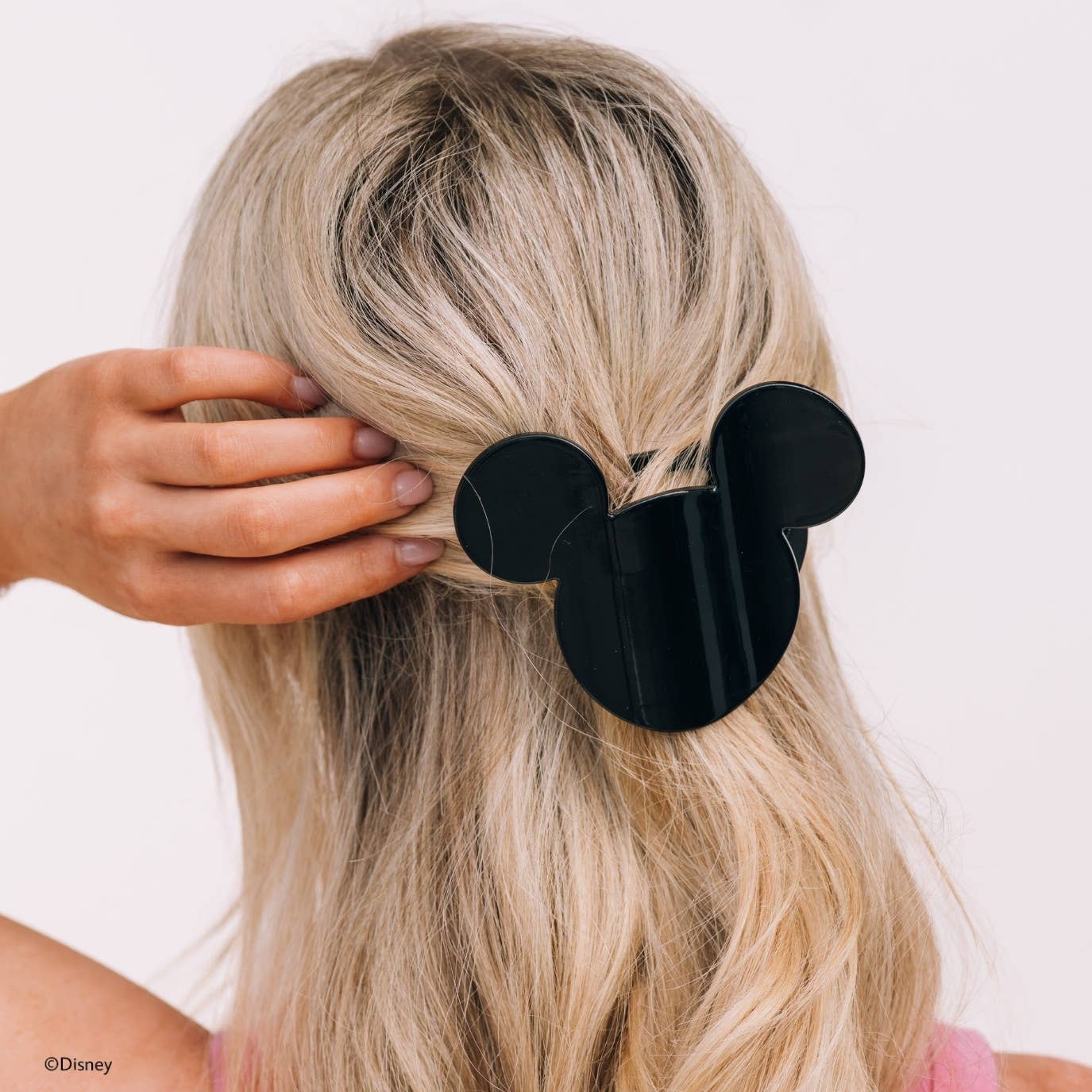 TELETIES - Disney: Mickey Mouse Shaped | Medium |  Flat Hair Clip