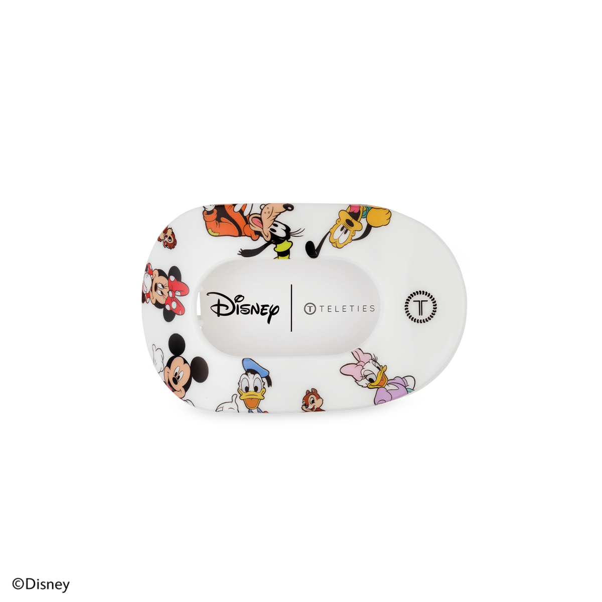 TELETIES - Mickey and Friends | Small | Flat Round Hair Clip