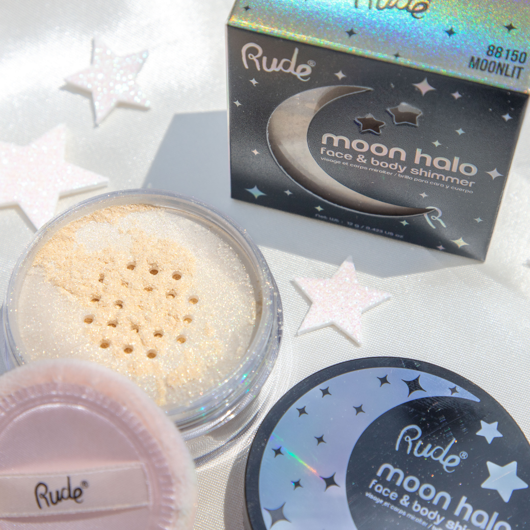 Rude Cosmetics - Moon Halo Face & Body Shimmer: MOONLIT