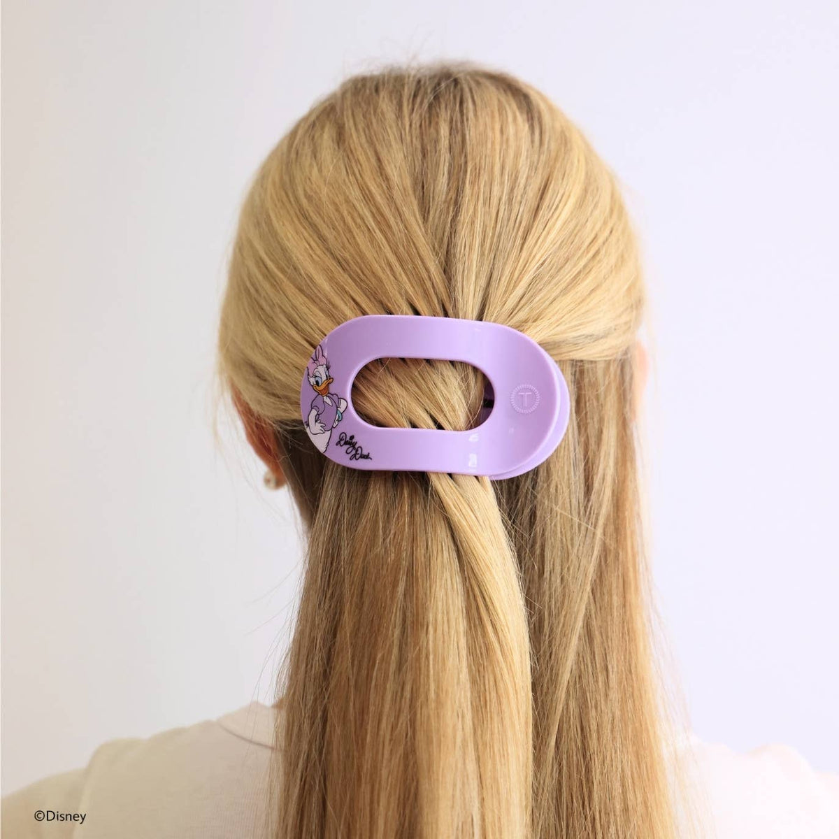 TELETIES - Daisy Duck | Medium | Flat Round Hair Clip