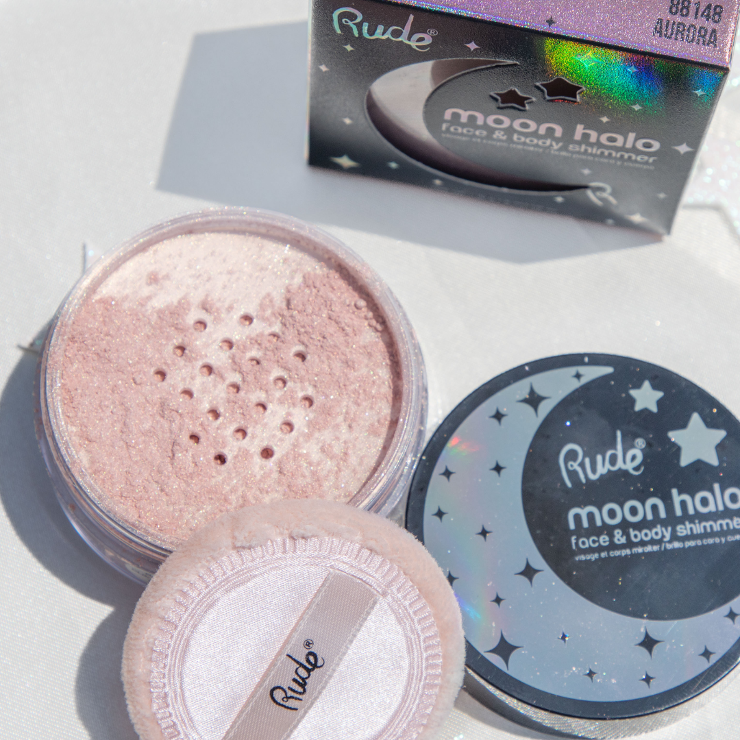 Rude Cosmetics - Moon Halo Face & Body Shimmer: MOONLIT