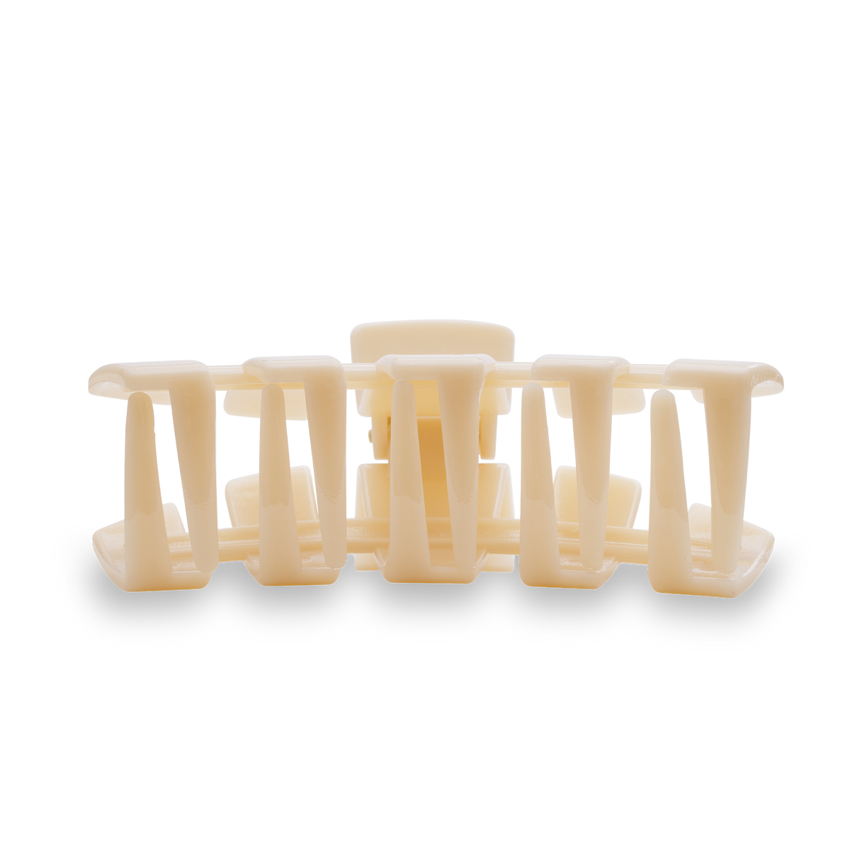 TELETIES - Classic Hair Clip | Large | Almond Beige